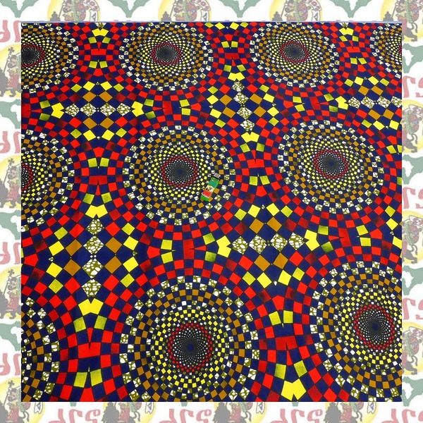 【SALE/270cm x 110cm/3ヤード】アフリカンプリント生地 barg-n30 アフリカ布 アフリカ生地 ゴールドプリント アンカラ キテンゲ パーニュ