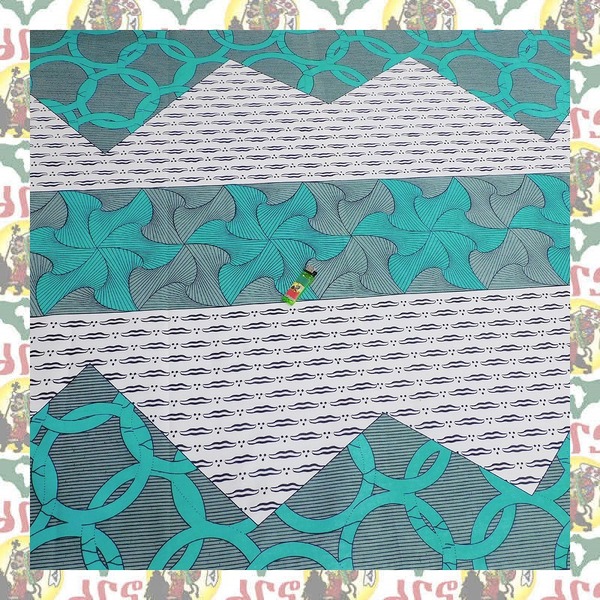 【SALE/270cm x 110cm/3ヤード】アフリカンプリント生地 barg-n45 アフリカ布 アフリカ生地 ゴールドプリント アンカラ キテンゲ パーニュ