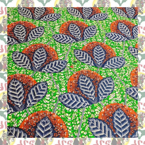 【SALE/180cm x 110cm/2ヤード】アフリカンプリント生地 barg-n48 アフリカ布 アフリカ生地 ゴールドプリント アンカラ キテンゲ パーニュ