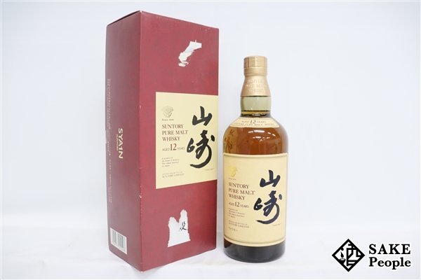 サントリー 山崎 12年 ピュアモルト ウイスキー 43度 750ml 未開封