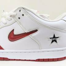 Supreme×NIKE/シュプリーム×ナイキ/DUNK LOW VARSITY RED / WHITE/ダンク ロー/スニーカー/SIZE28cm/新品タグ・箱付き_画像10