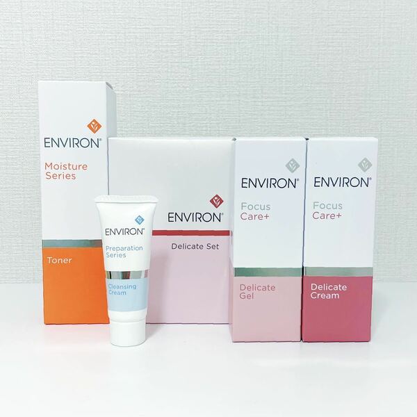 【送料無料】エンビロン★モイスチャートーナー200ml&デリケートセット★新品未使用★ENVIRON★デリケートジェル★デリケートクリーム