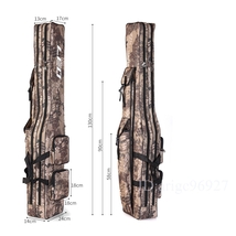 J06★釣り用ロッドケース 釣り用バッグ フィッシングバッグ ポータブル 釣りロッド釣り竿 ツール収納袋ロッドケース タックルバッグ130cm_画像6