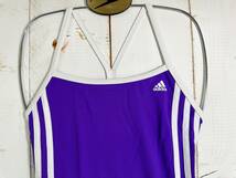 【即決】adidas アディダス 女性用 ワンピース 競泳水着 PURPLE 海外28_画像5