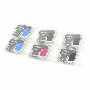 ▽467977 EPSON エプソン 純正インク ICBK23 ICMB23 ICC23 ICM23 4色 6本セット 未使用 使用期限不明 ジャンク品扱い