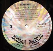 【BW049】GLADYS KNIGHT & THE PIPS,CURTIS MAYFIELD「Claudine (クローディン)」, 74 JPN 初回盤　★サウンドトラック/ソウル_画像6