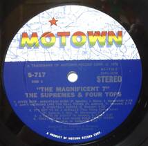 【BW018】THE SUPREMES & THE FOUR TOPS「The Magnificent 7」, 70 US Original/くり抜き特殊ジャケ　★ソウル_画像7