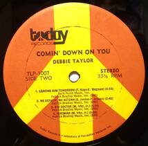 【BW185】DEBBIE TAYLOR「Comin' Down On You」, 72 US Original/シュリンク　★ディープ・ソウル_画像5