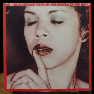 【BW119】CANDI STATON「Music Speaks Louder Than Words」, 77 US Original　★ディープ・ソウル/ディスコ