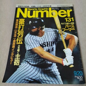 Number　ナンバー　No.131　豪打列伝　1985年9/20