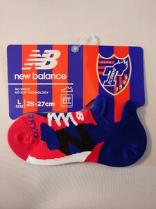 FC東京 New Balance ニューバランス シューズ柄 ソックス 靴下 TO902364 L(25-27cm) スニーカー サッカー Jリーグ 日本代表 松木玖生 蹴球