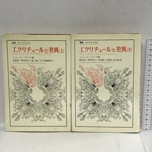 エクリチュールと差異　上下巻　2冊セット　ウニベルシタス　ジャック・デリダ　法政大学出版局