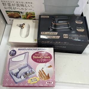 キッチン 美容 家電 大量 まとめて ミシン コーヒーメーカー スチーマー たこ焼き器 ハンドミキサー 他 ジャンク品 AA0208大215/0320の画像2