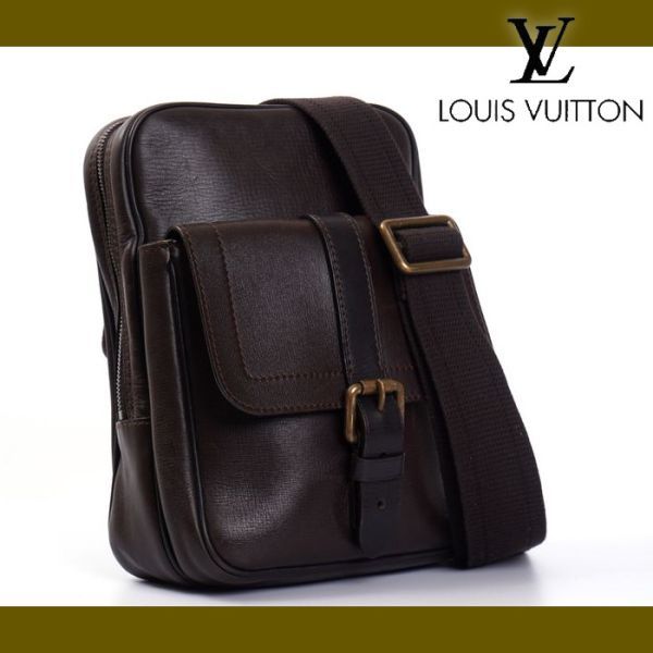 LOUIS VUITTON ユタ スィフボディバッグ ショルダーバッグ レザー