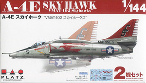 プラッツ　PDR17　1/144 A-4E スカイホーク “VMAT-102 スカイホークス”(2機セット)