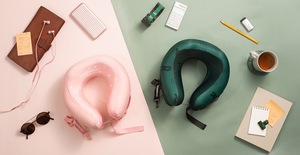  Starbucks start ba abroad Taiwan member limitation storage pouch attaching low repulsion neck pillow pink 