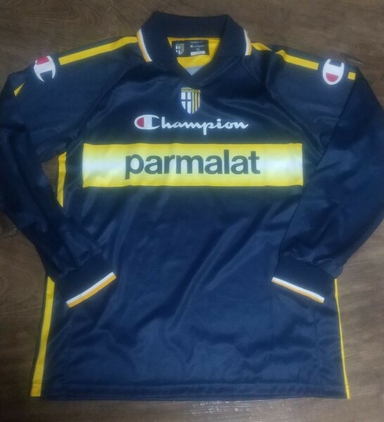 値下げ交渉 2003-04 パルマ AC 選手用 長袖 トレーニングシャツ MADE IN ITALY 検)03 PARMA TRAINING PLAYER ISSUE L/S SHIRT NAKATA　中田