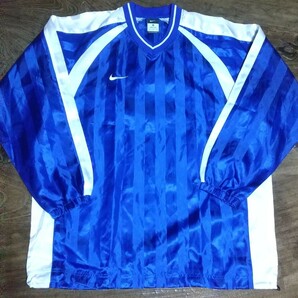 値下げ交渉 2000年代 NIKE ピステトップ ブルー ホワイト XL MADE IN JAPAN 検) PISTE TOP BLUE WHITE SWOOSH 青 白 日本製 スウッシュ Y2Kの画像1