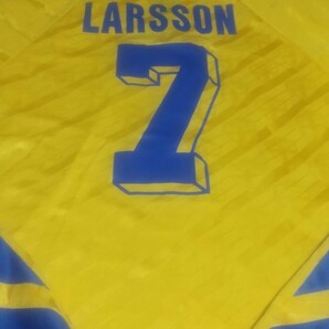 値下げ交渉 1994年 USA W杯3位 スウェーデン代表 ラーション adidas MADE IN UK 検/ FIFA WORLD CUP 94 SWEDEN LARSSON ワールドカップ Y2K