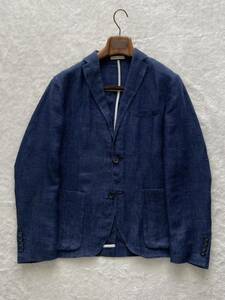 BEAMS購入 Mr.Rick Tailor size44 イタリア製リネンジャケット メンズ ネイビージャケット ネイビーブレザー 春夏 Brilla