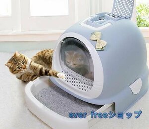 オープン式キャットトイレ肥猫超大猫沙盆単層猫引き出し式