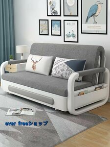  limited sale! high quality endurance convenience folding bed storage case attaching sofa bed double bed ... cloth cotton flax sofa home use 1m