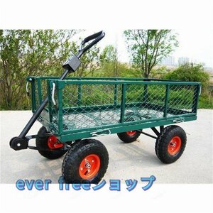 高品質★実用品★手押し車！ 牽引車 ！ 積載量が大きい トラック運搬車の貨物カート 運送車！ 実心タイ