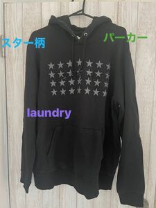 LUNDRY ジップアップパーカー　スター柄Mサイズ