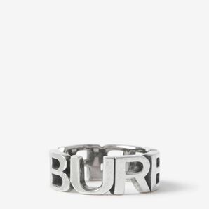 【新品未使用箱付き】Burberry パラジウムプレート ロゴ リング