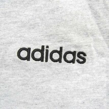 アディダス 長袖Tシャツ 胸ロゴ ラグランスリーブ バイカラー トップス メンズ Sサイズ グレー adidas_画像4