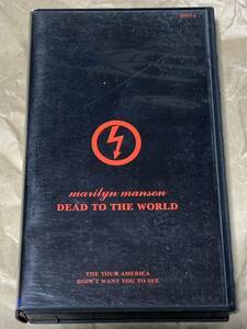  Marilyn * Manson dead *tu* The * world [VHS] MARILYN MANSON-DEAD TO THE WORLD б/у VHS видео субтитры super 