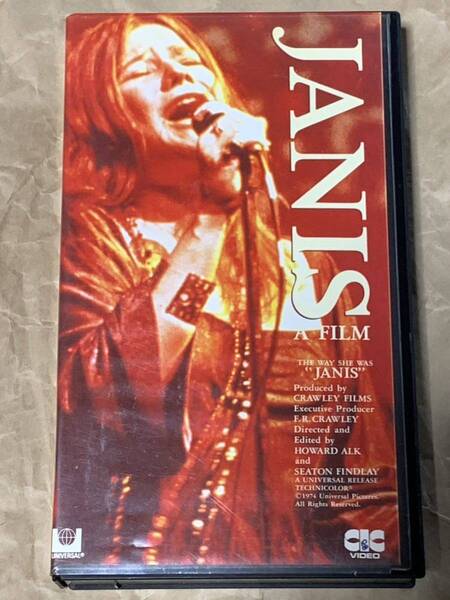THE WAY SHE WAS JANIS A FILM 中古VHSビデオ 字幕スーパー オリジナル全長版 ジャニス・ジョプリン USL20070