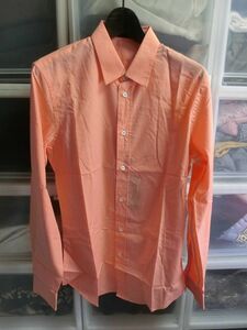 Viktr &amp; Rolf Shirt Long Rineve 46 Orange #S42DL0159 Victor &amp; LOLF