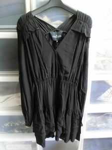 DESIGNERS REMIX Nini Ruffle Dress フリル ドレス 36 ブラック #14851 デザイナーズリミックス