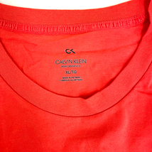 カルバンクライン 新品・アウトレット 半袖 Tシャツ 4MT9K226 RED 赤 XLサイズ メンズ クリックポストで送料無料_画像4