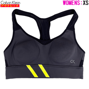  Calvin Klein new goods * outlet sports bra XS size 4WS9K193 058 charcoal gray lady's click post free shipping 