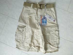  new goods WEARFIRST beige group belt attaching cargo pants shorts 150