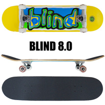 BLIND/ブラインド コンプリートスケートボード/スケボー COLORED LOGO 8.0 YELLOW COMPLETE SK8 [返品、交換不可]_画像1