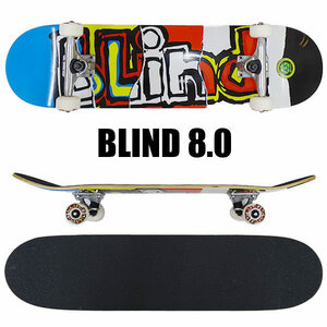 BLIND/ шторы Complete скейтборд / скейтборд OG RIPPED MULTI 8.0 SK8 [ возвращенный товар, замена и отмена не возможно ]