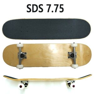SDS/エスディーエス コンプリートスケートボード/スケボー DYED NATURAL 7.75 COMPLETE SK8 RED BEARING [返品、交換不可]