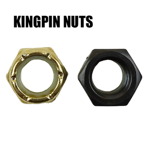 SW KINGPIN NUTS/キングピンナット BLACK/GOLD 2個1セット スケートボード用パーツ スケボーSK8 工具別売り 2022[返品、交換不可]