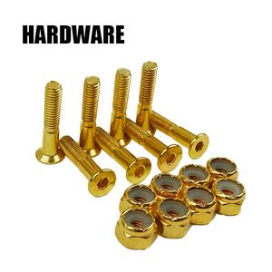 SW HARD WARE/ аппаратное обеспечение ALLEN шестиугольник 1 дюймовый металлик Gold скейтборд для детали инструмент продается отдельно [ возвращенный товар, замена не возможна ]