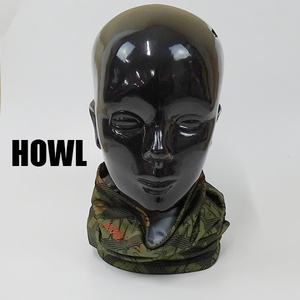 HOWL/ハウル 21-22 LIGHTWEIGHT NECK GAITER HOWL SQUARE PRINT ネックゲイター ネックウォーマー スノボースキー