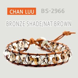 CHANLUU/チャンルー BRONZE SHADE-NATBROWN/ブロンズシェード シングルラップ ブレスレット BS-2966【送料無料】クリックポスト対応