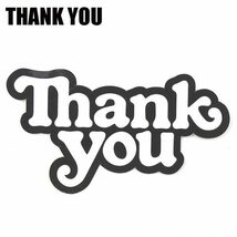 THANK YOU/サンキュー THANK YOU LOGO STICKER/ステッカー[返品、交換及びキャンセル不可]_画像1