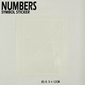 値下げしました！NUMBERS EDITION/ナンバーズエディション SYMBOL STICKER WHITE ステッカー シール スケボー 06