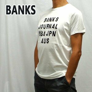 新品未使用　Sサイズ　BANKS/バンクス HEMISPHERE OFF WHITE MENS メンズ 男性用 半袖Ｔシャツ 丸首 クリックポスト