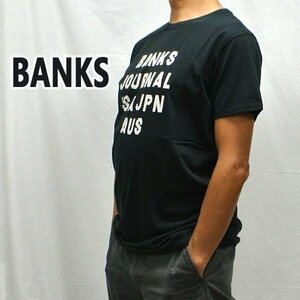 新品未使用　Sサイズ　BANKS/バンクス HEMISPHERE DIRTY BLACK MENS メンズ 男性用 半袖Ｔシャツ 丸首 クリックポスト