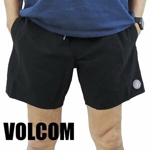 新品未使用 Sサイズ VOLCOM/ボルコム LIDO SOLID TRUNK 16 BOARDSHORTS BLACK 男性用 サーフパンツ サーフィン 水着_海パン