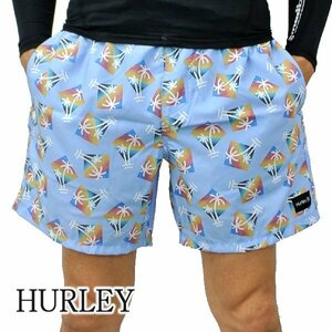 新品未使用 Lサイズ HURLEY/ハーレーMORRO VOLLEY 17 PSYCHIC BLUE H418 サーフパンツ ボードショーツ サーフトランクス 海パン メンズ